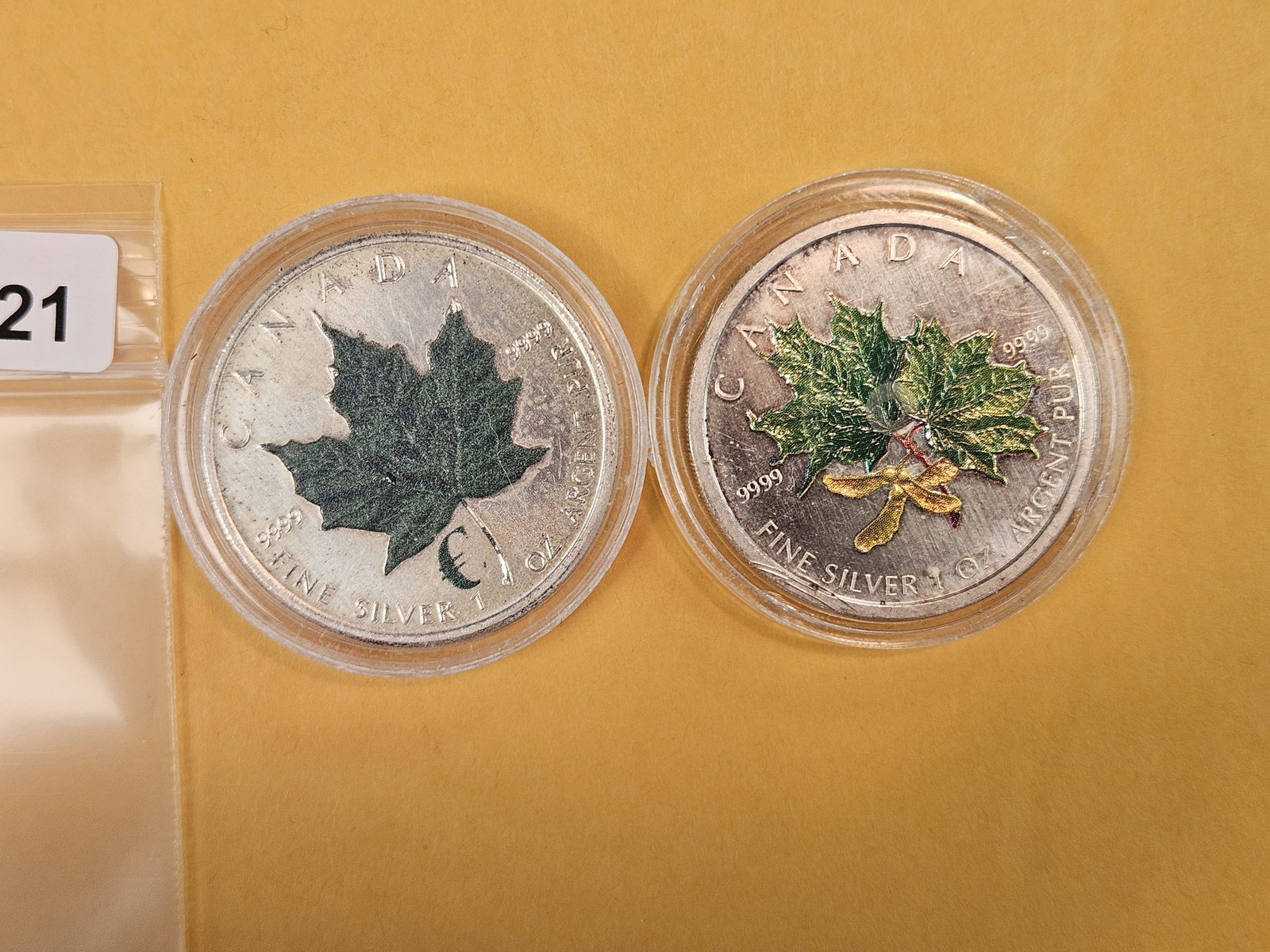 Two GEM Canada silver Five Dollars - 2