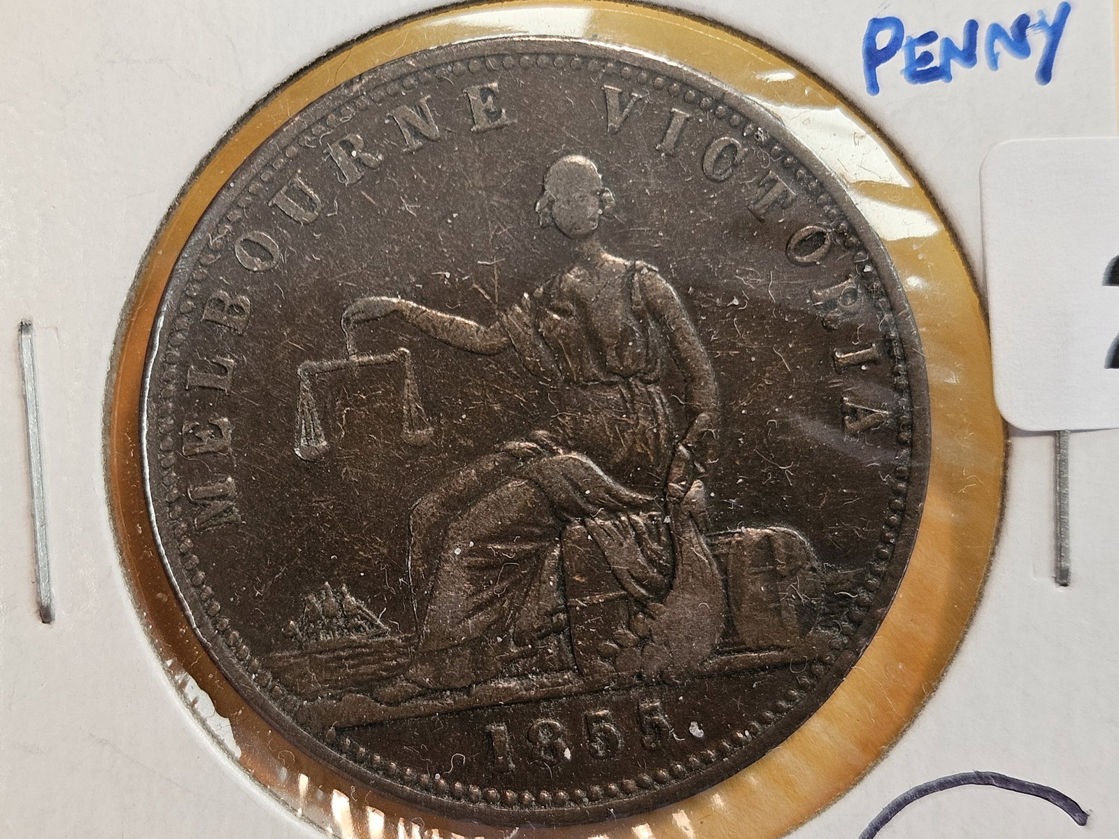 Scarcer 1855 Australia Penny (1 of 4)