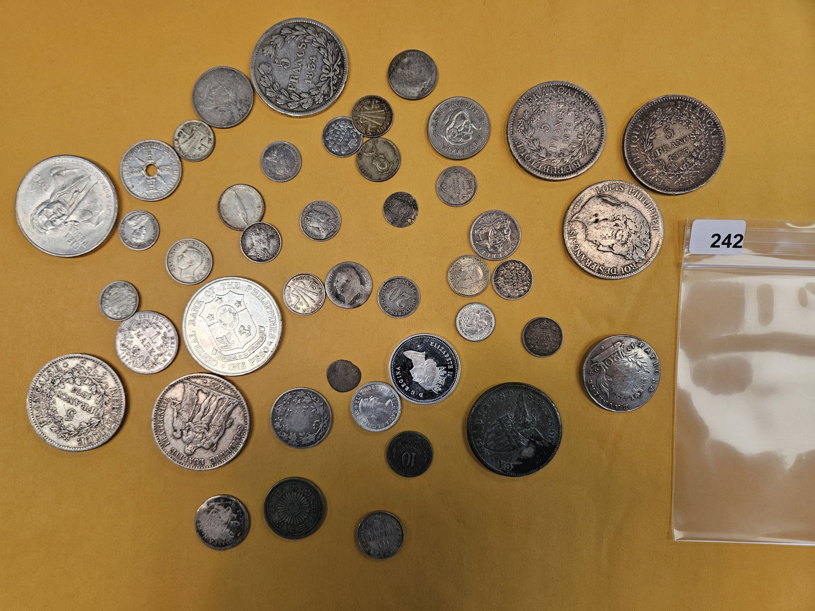 Bag of silver World Coins (1 of 2)
