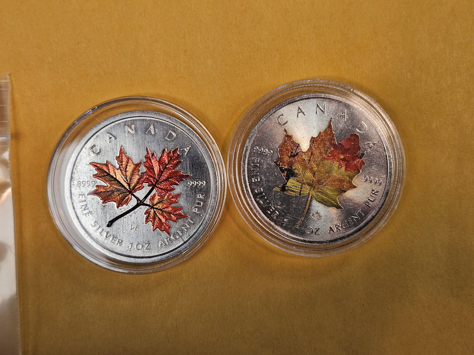 Two GEM Canada silver Five Dollars - 2