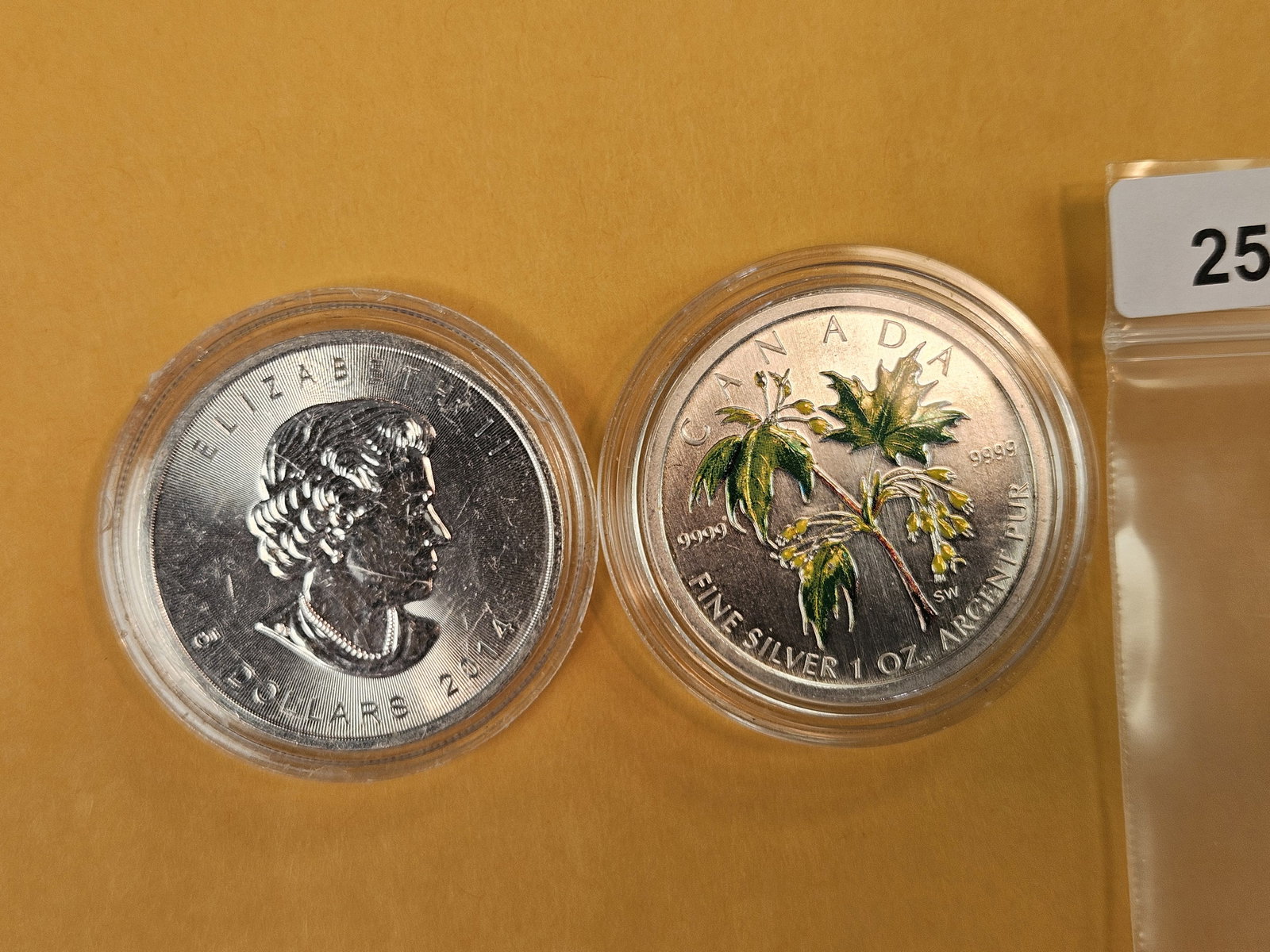 Two GEM Canada silver Five Dollars - 2