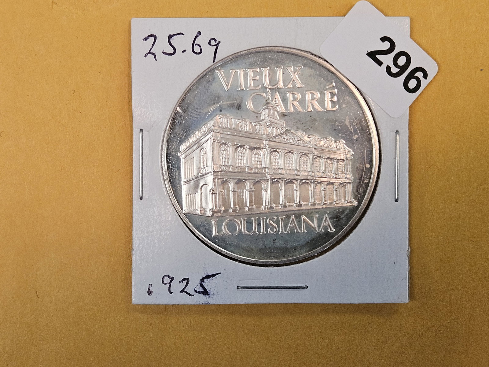 GEM Proof Sterling Silver Medal: Louisiana 