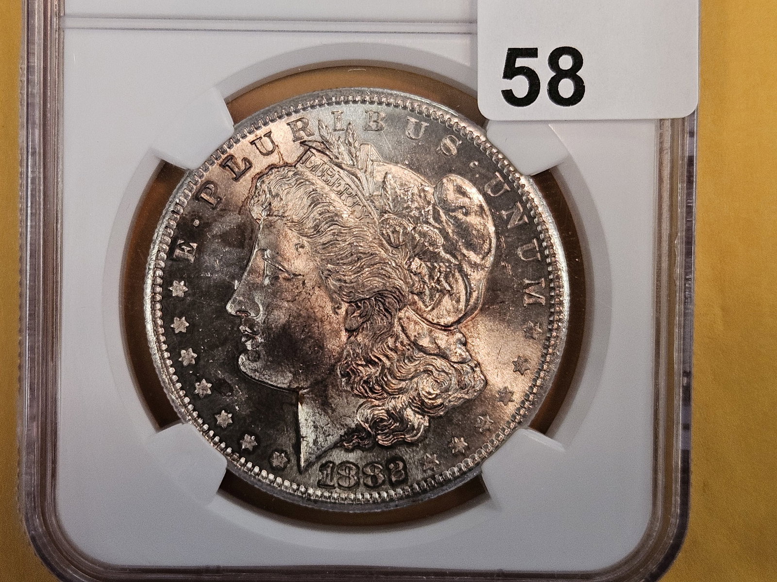 NGC 1882-S Morgan Dollar in Mint State 63 (1 of 8)