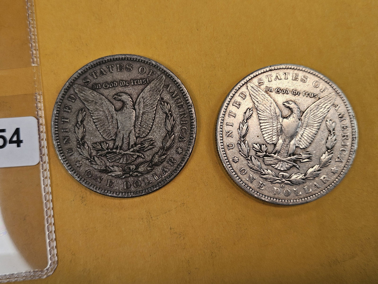 Two mixed Morgan Silver Dollars - 2