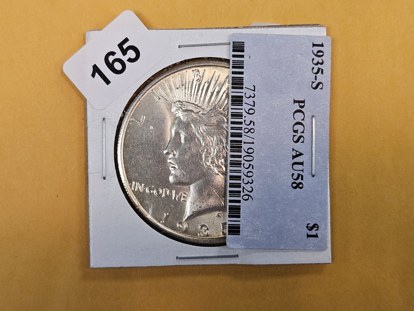 Better Date Choice Brilliant About Uncirculated plus 1935-S Peace Silver Dollar (1 of 5)