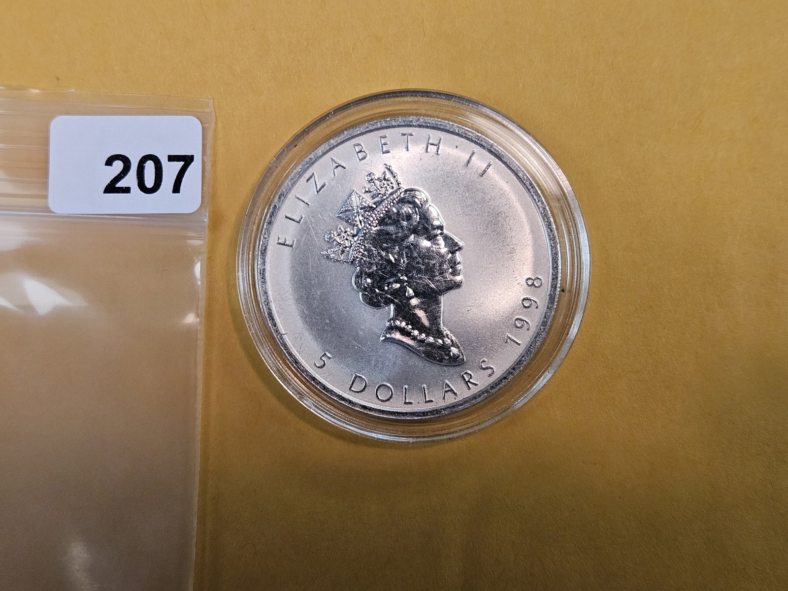 GEM Brilliant Uncirculated 1998 Canada silver 5 dollars (1 of 2)
