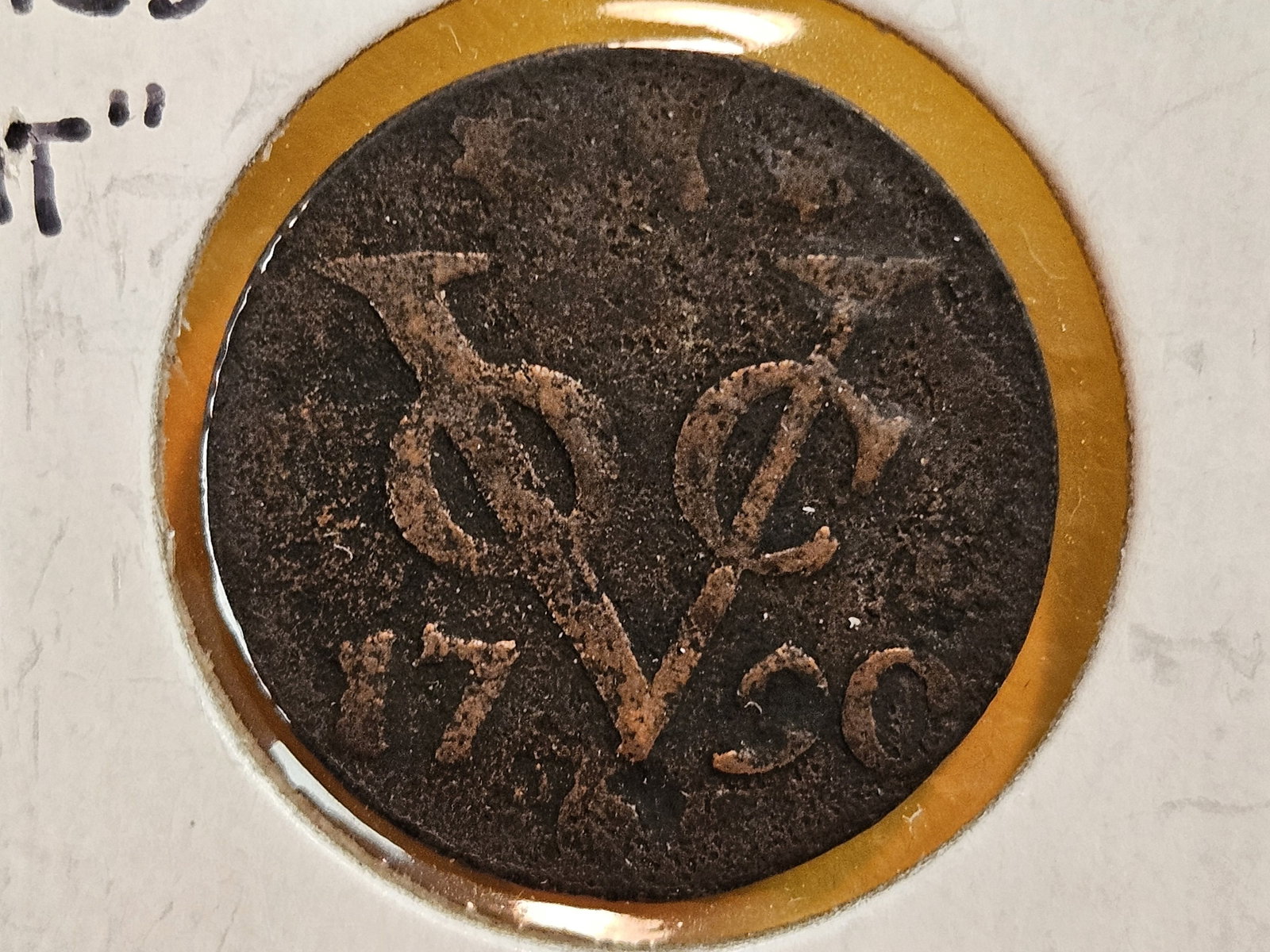 1790 Netherlands East Indies Duit: New York Penny 