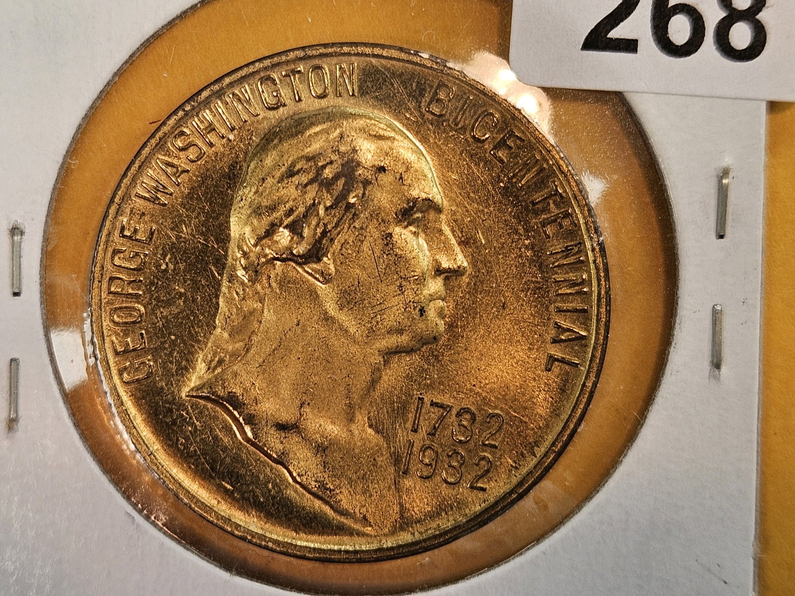 GEM Brilliant Uncirculated 1932 Washington Token: Washington's Birthplace
