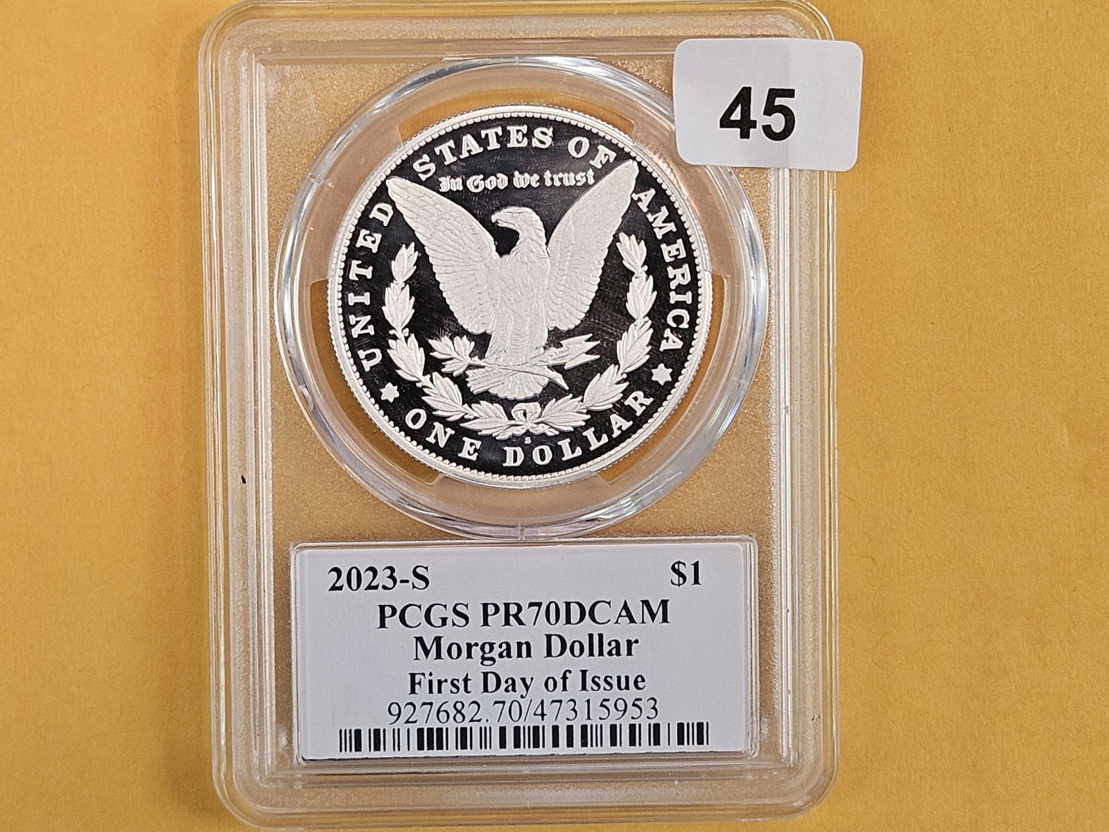 PERFECT! PCGS 2023-S Morgan Silver Dollar in Proof 70 Deep Cameo: Perfect Grade!