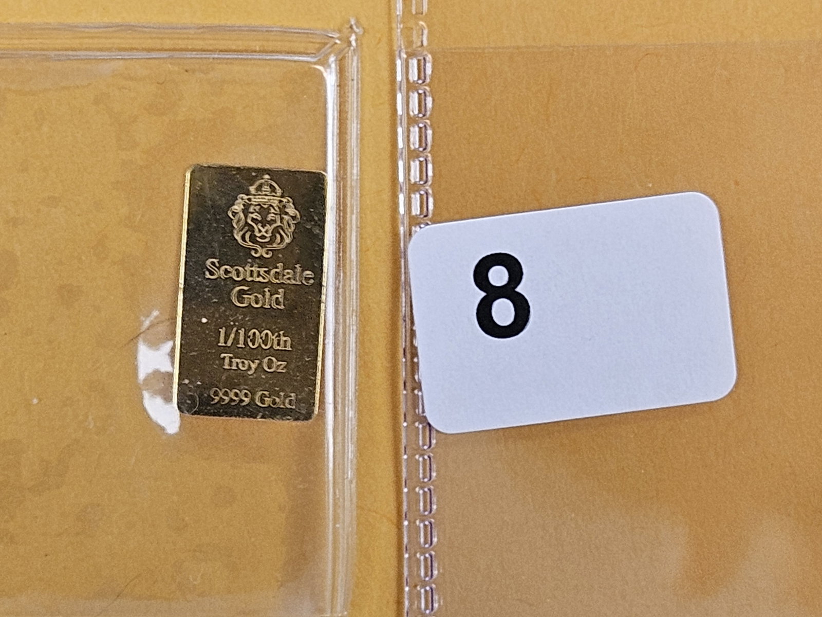 GOLD! Scottsdale Mint .999 fine Gold Bar (1 of 2)
