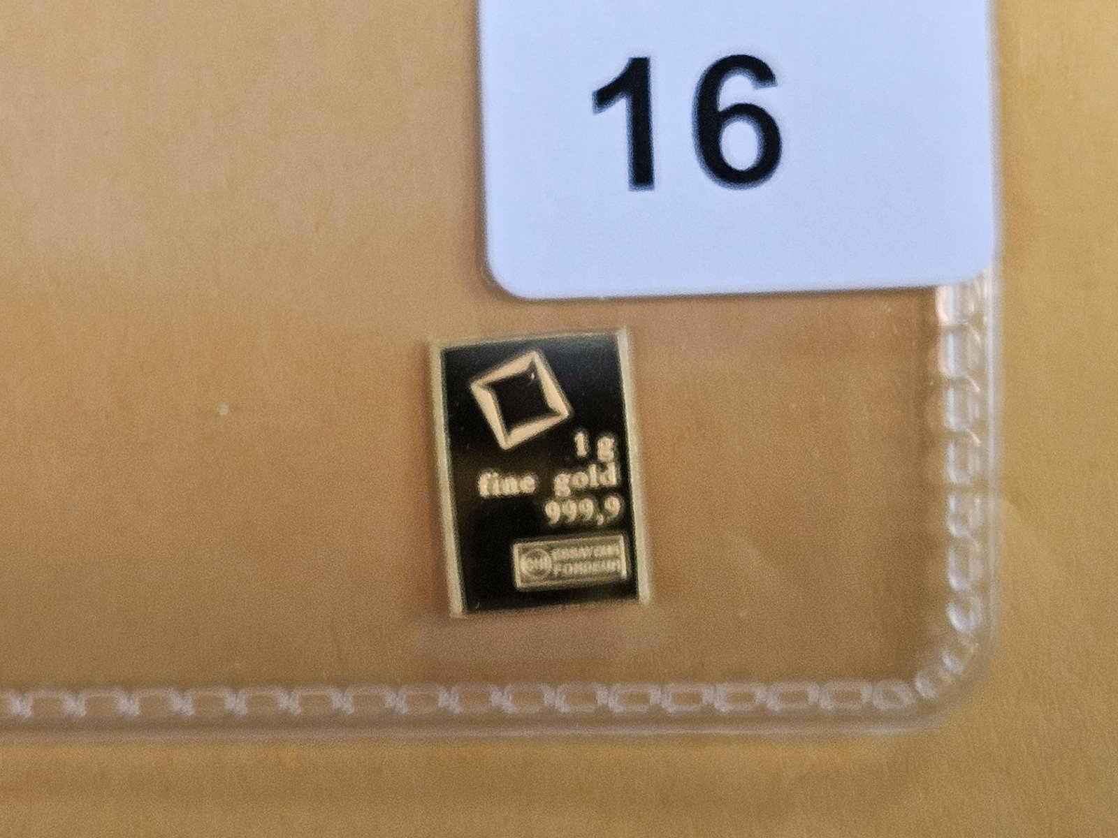 GOLD! Valcambi Suisse One Gram .9999 fine gold bar (1 of 2)