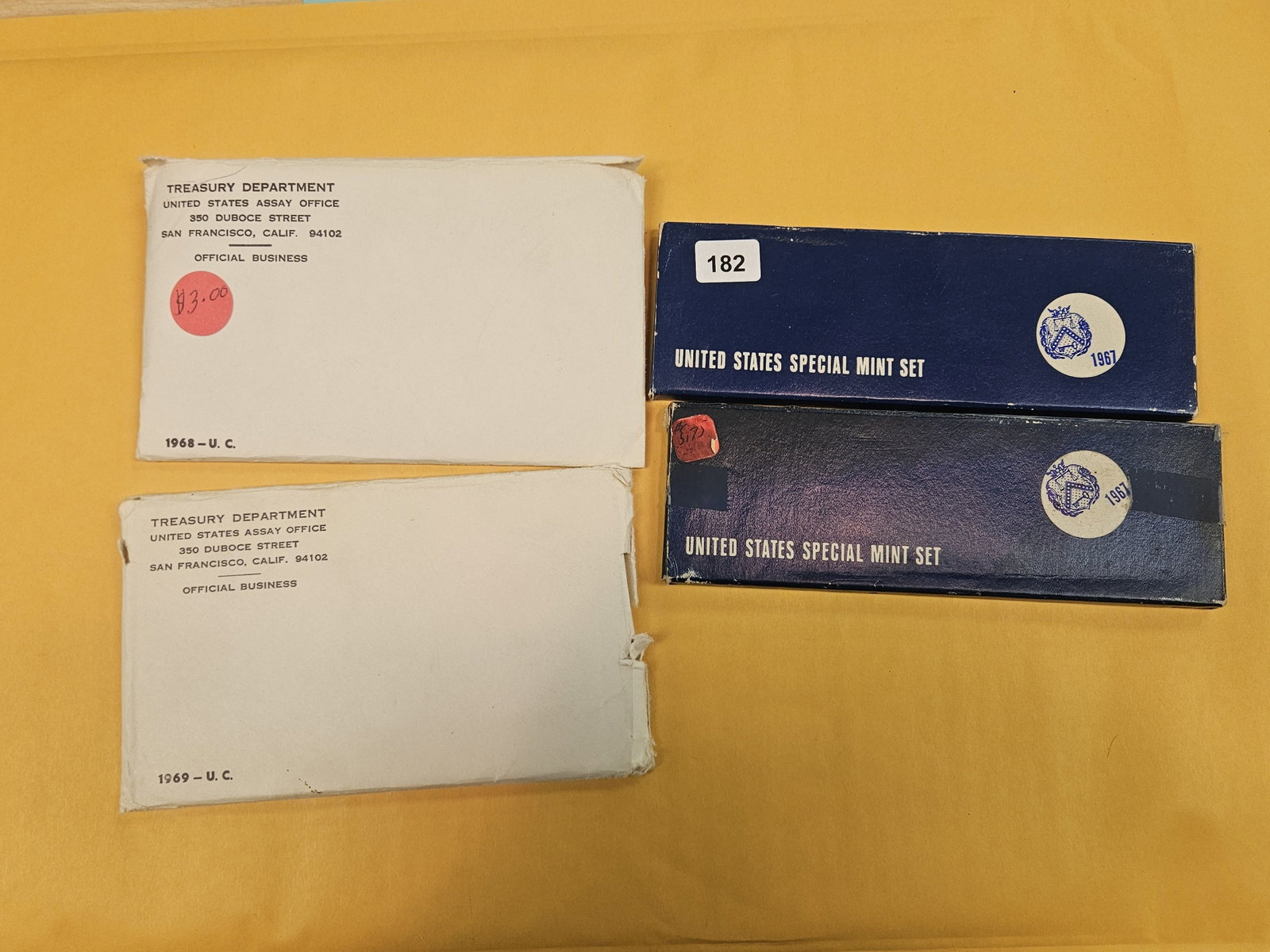 Four US Sets with Silver Half Dollars: All 40% silvers