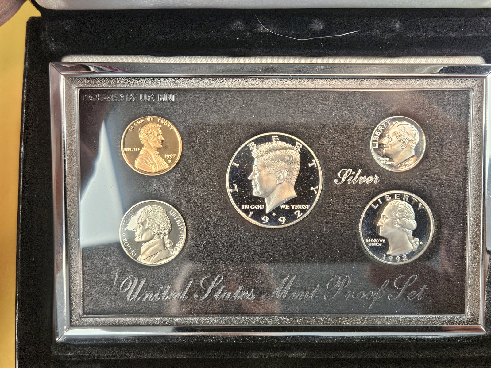 1992 US Mint Premier SILVER Proof Set - 2