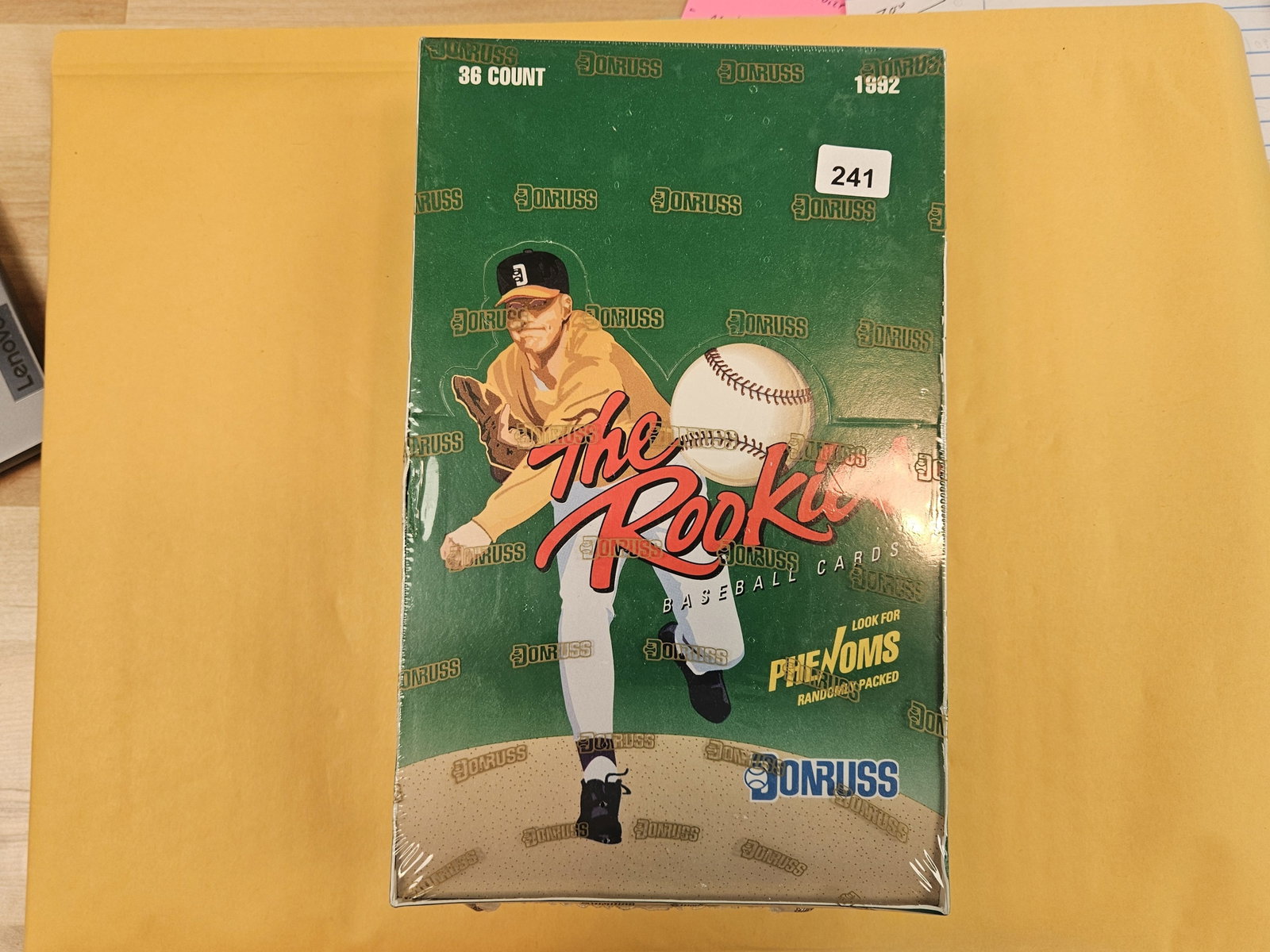 BASEBALL CARDS!: Unopened, factory-sealed, box of 1992 Donruss The Rookies baseball cards