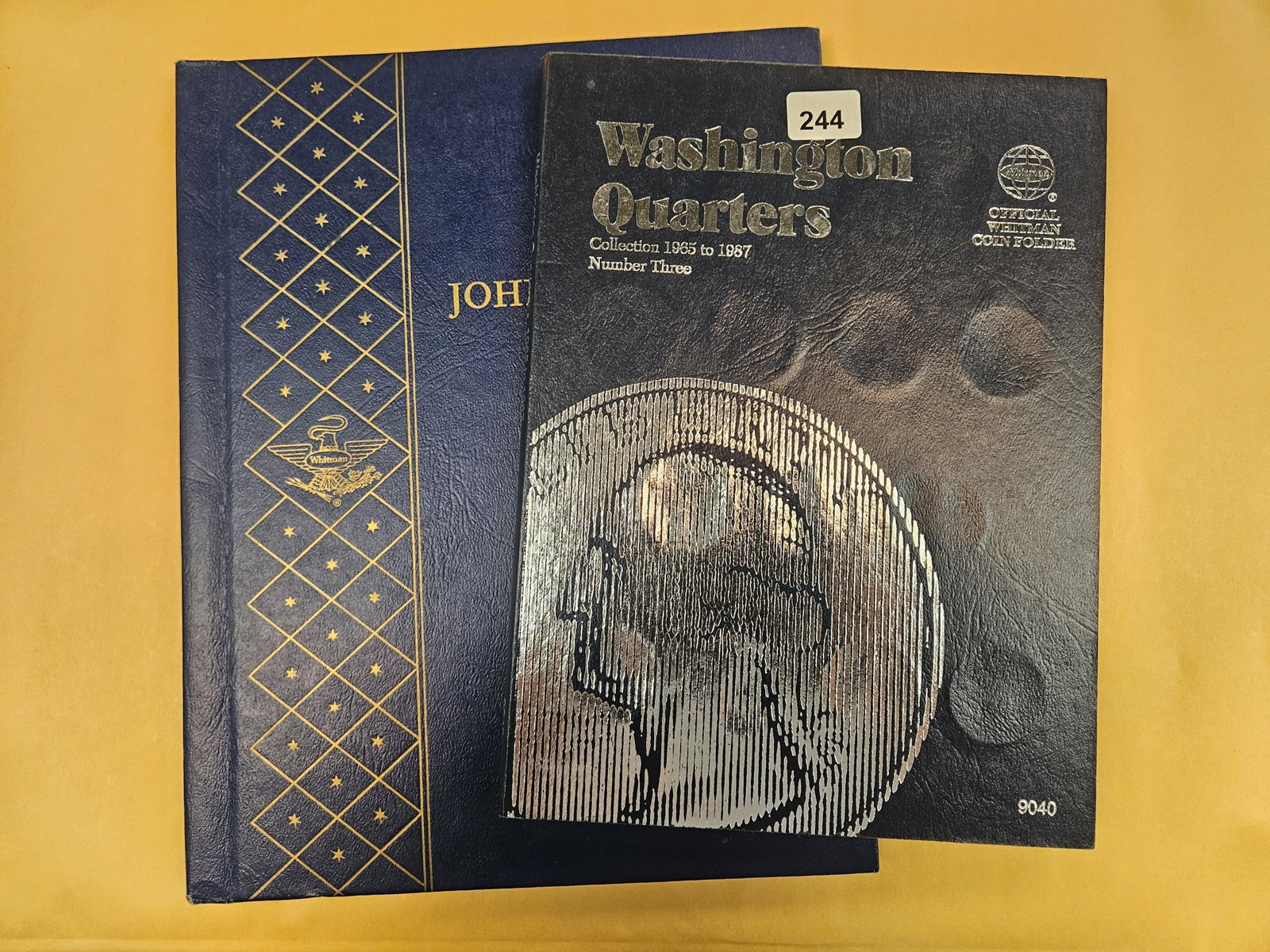 Two Partially Complete Kennedy Halves and Washington Quarters albums: No silvers