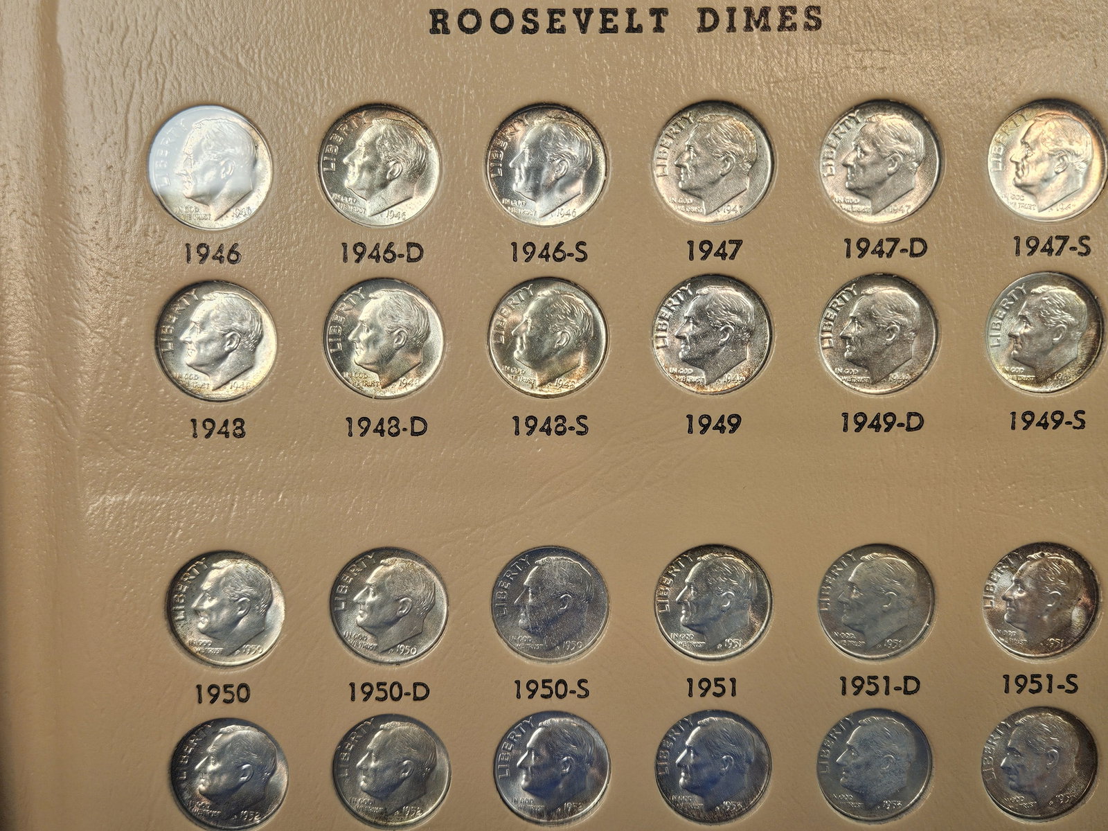 Complete Brilliant Uncirculated Roosevelt Silver Dime Collection - 3