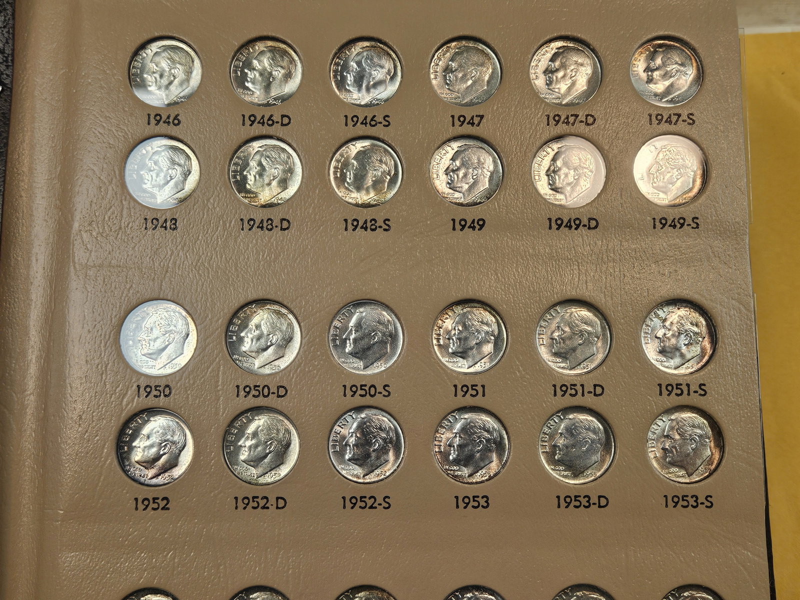 Complete Brilliant Uncirculated Roosevelt Silver Dime Collection - 4