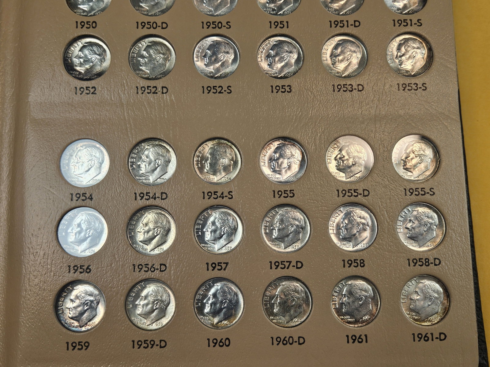 Complete Brilliant Uncirculated Roosevelt Silver Dime Collection - 6
