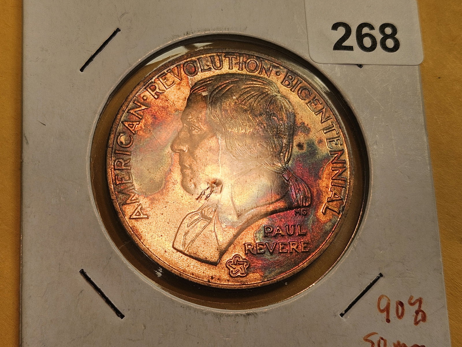 Cool American Revolution Bicentennial silver Medal - 2