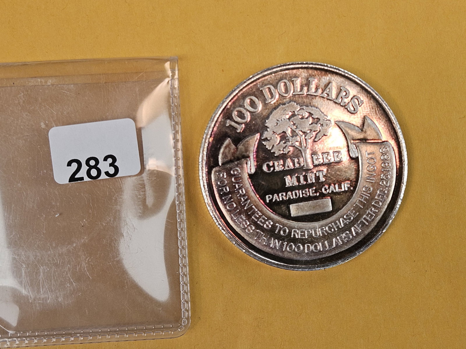 TWO Troy ounce .999 fine silver art round - 2
