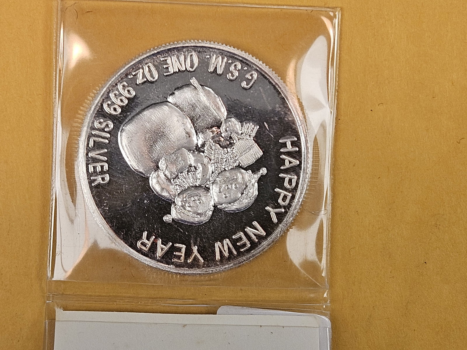 One Troy ounce .999 fine silver art round - 2