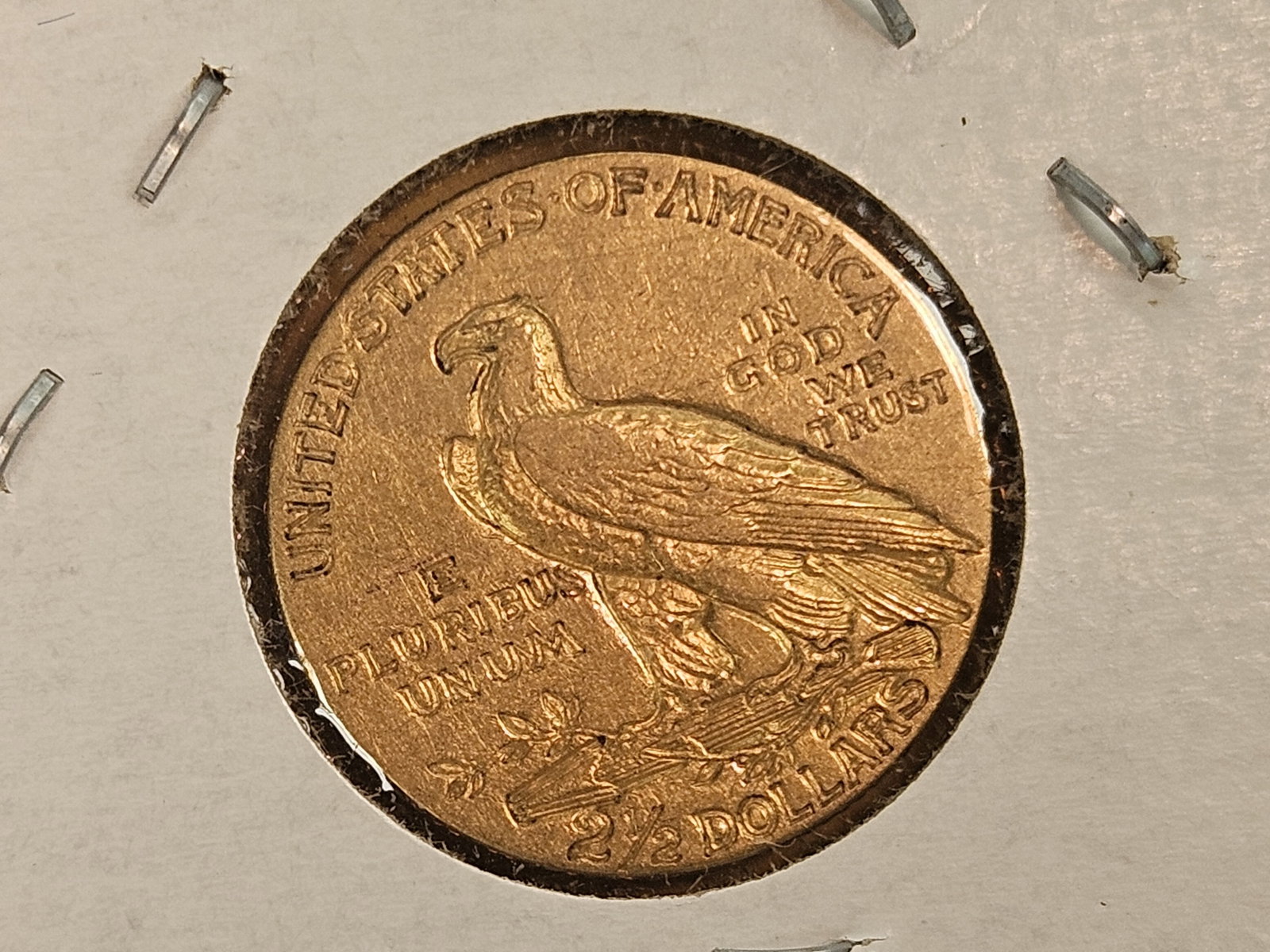 GOLD! Bright 1908 Indian Head Gold $2.5 Dollar Quarter Eagle - 3