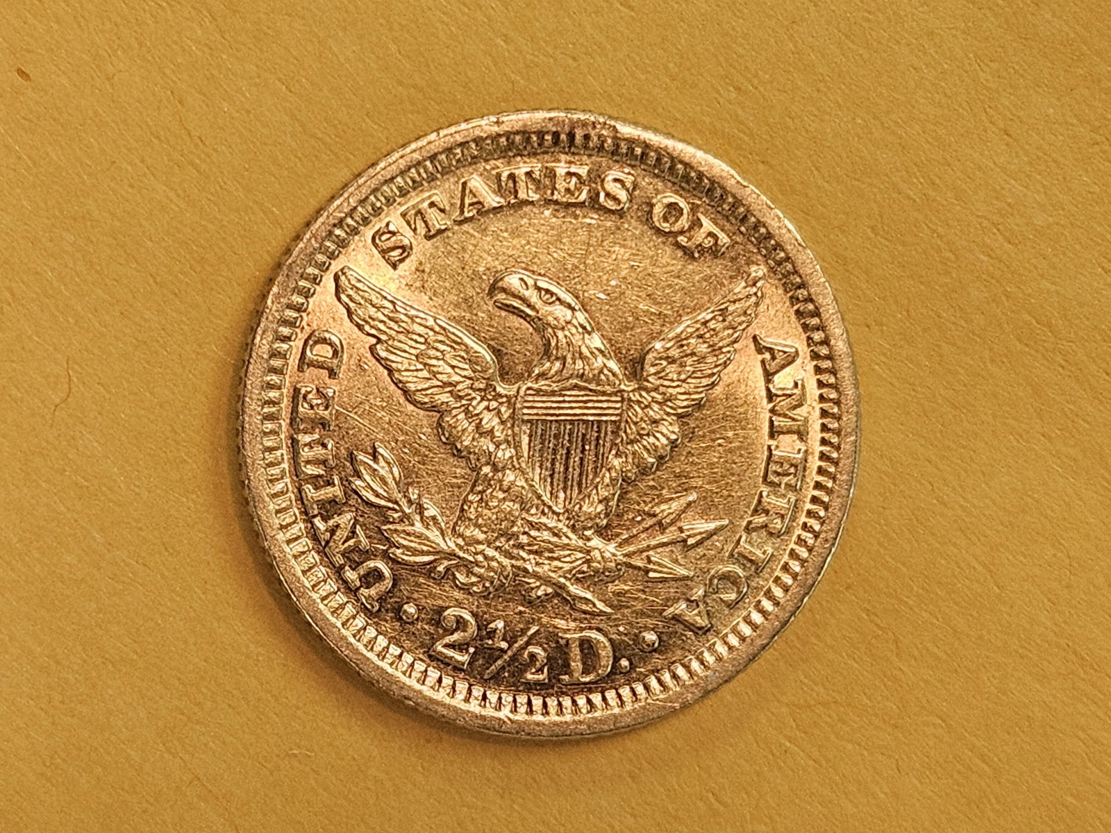 GOLD! Choice Brilliant Uncirculated - details 1892 Gold Liberty Head $2.5 Dollars - 8