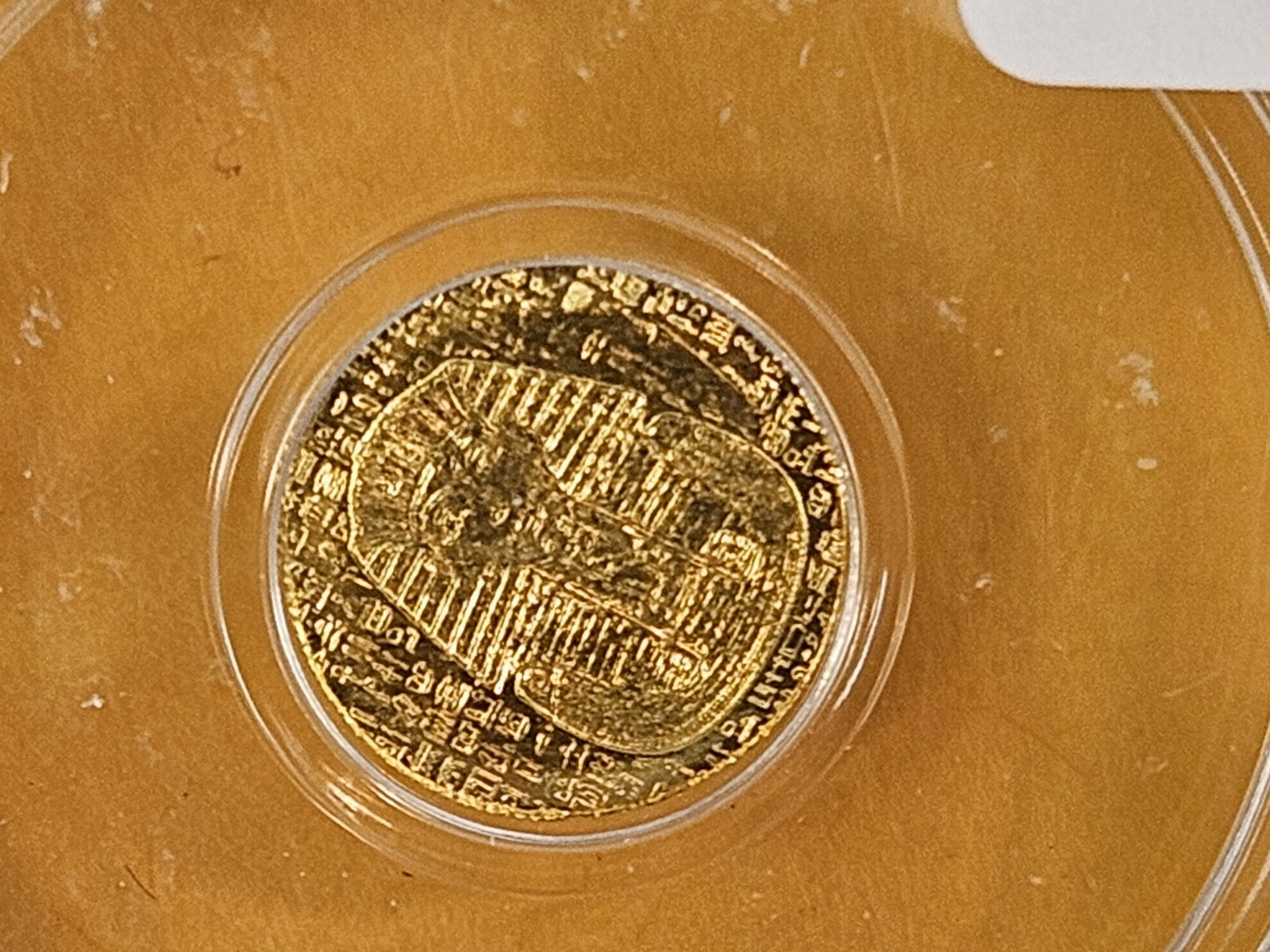 PERFECT! GOLD ICG Egyptian King Tut in Mint State 70: Perfect Grade! No date. 1/200th troy ounce of gold