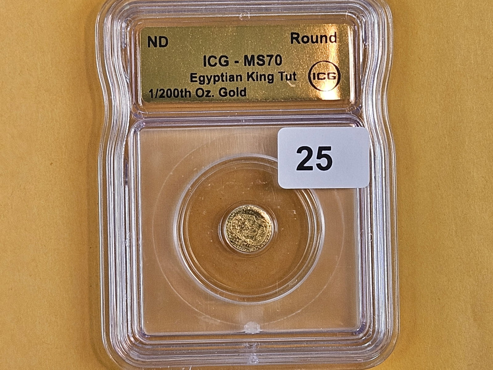 PERFECT! GOLD ICG Egyptian King Tut in Mint State 70 - 2
