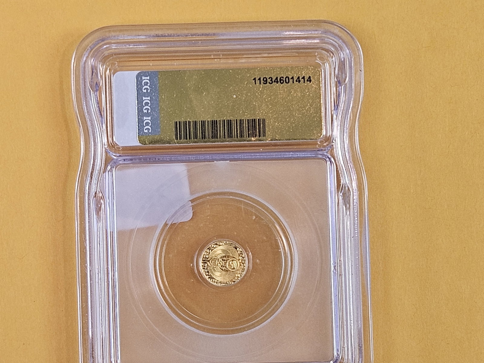 PERFECT! GOLD ICG Egyptian Scarab in Mint State 70 - 2