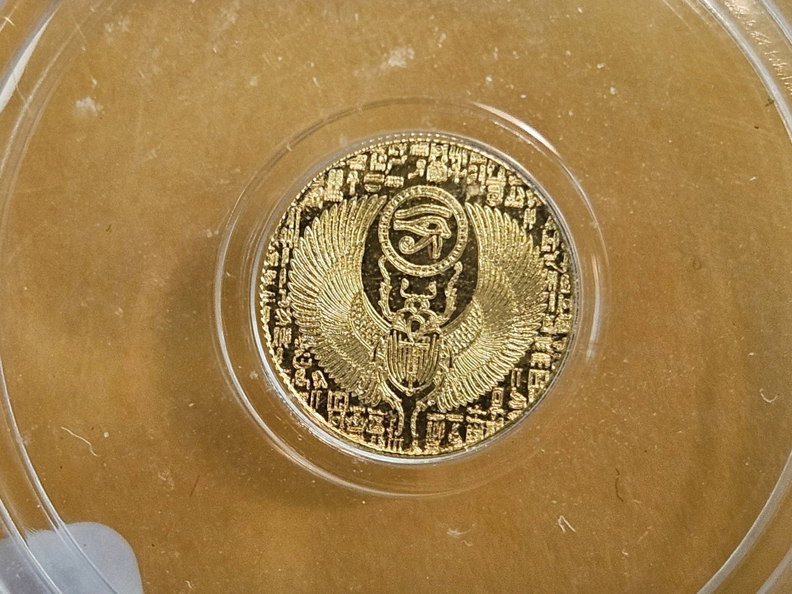 PERFECT! GOLD ICG Egyptian Scarab in Mint State 70 - 3