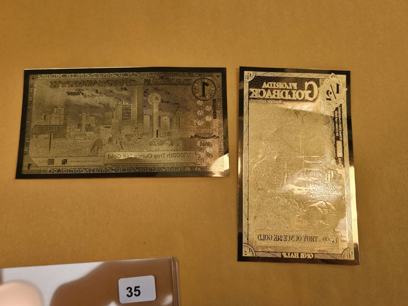 GOLD! Gold note-things from Texas and Florida - 4
