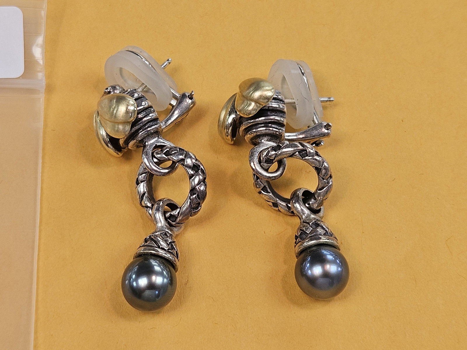 GOLD JEWELRY! Two Sarah Jane 18 Karat Gold Earrings - 3