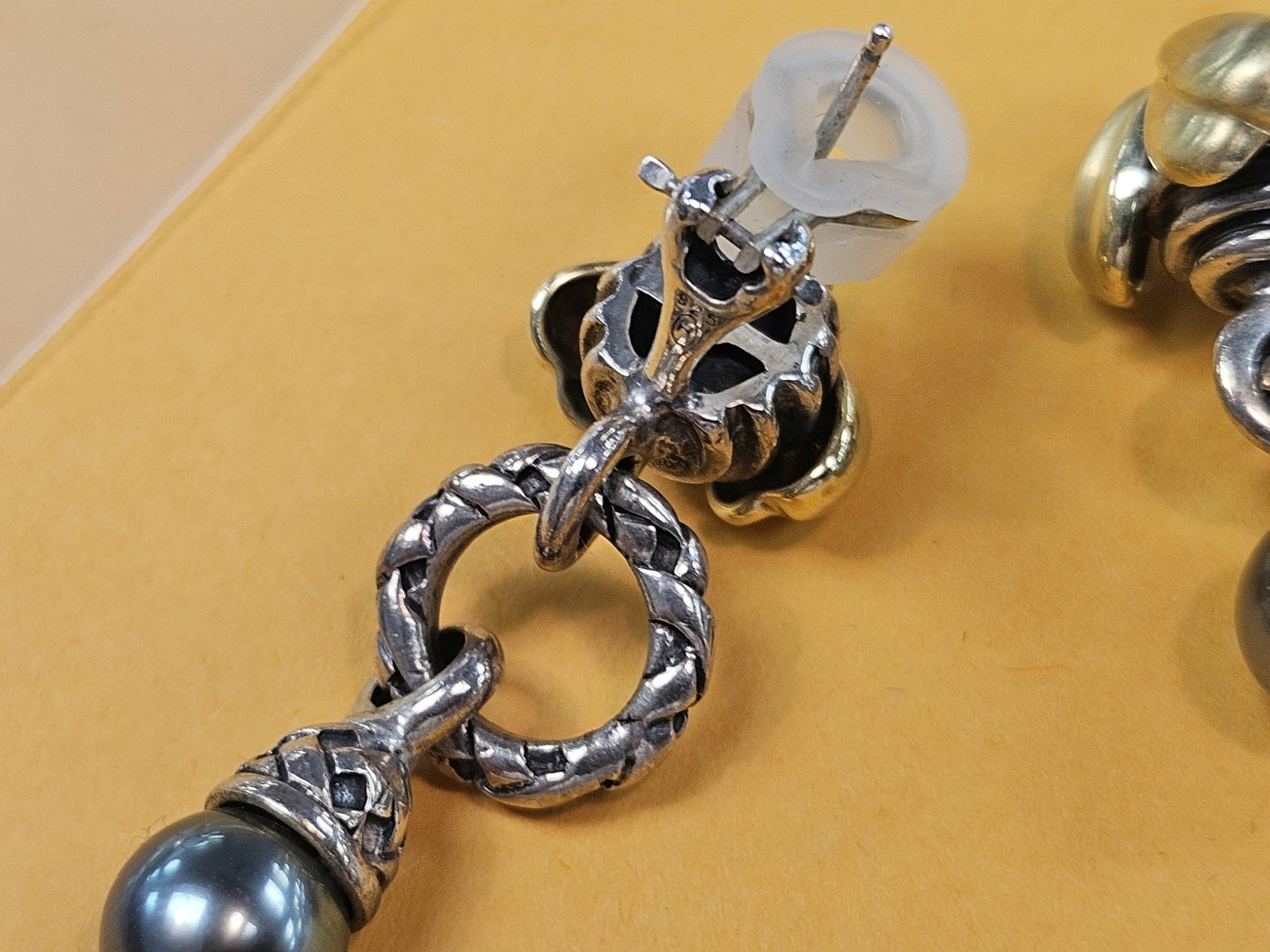GOLD JEWELRY! Two Sarah Jane 18 Karat Gold Earrings - 7
