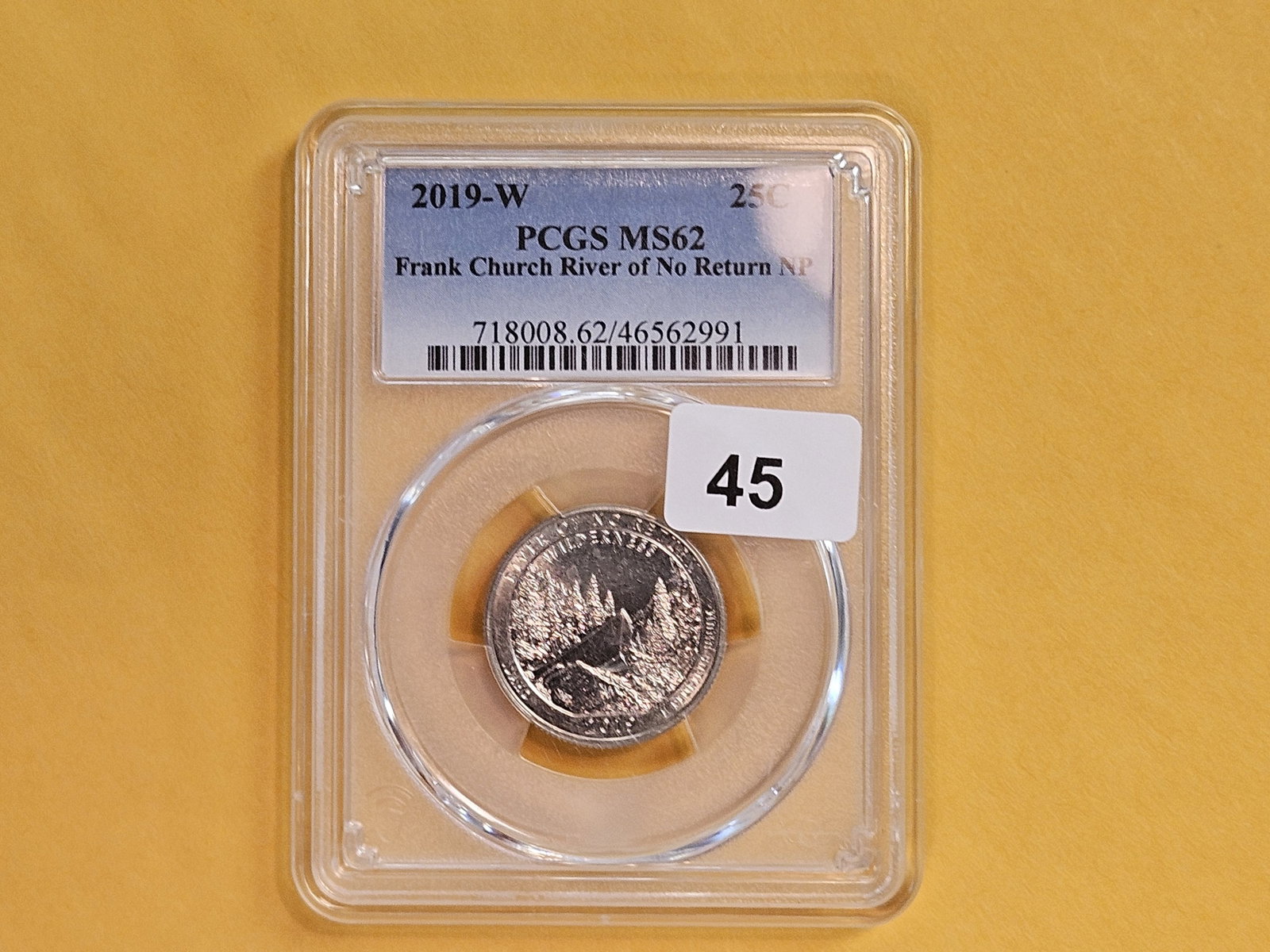 * PCGS 2019-W Washington Quarter in Mint State 62 - 2