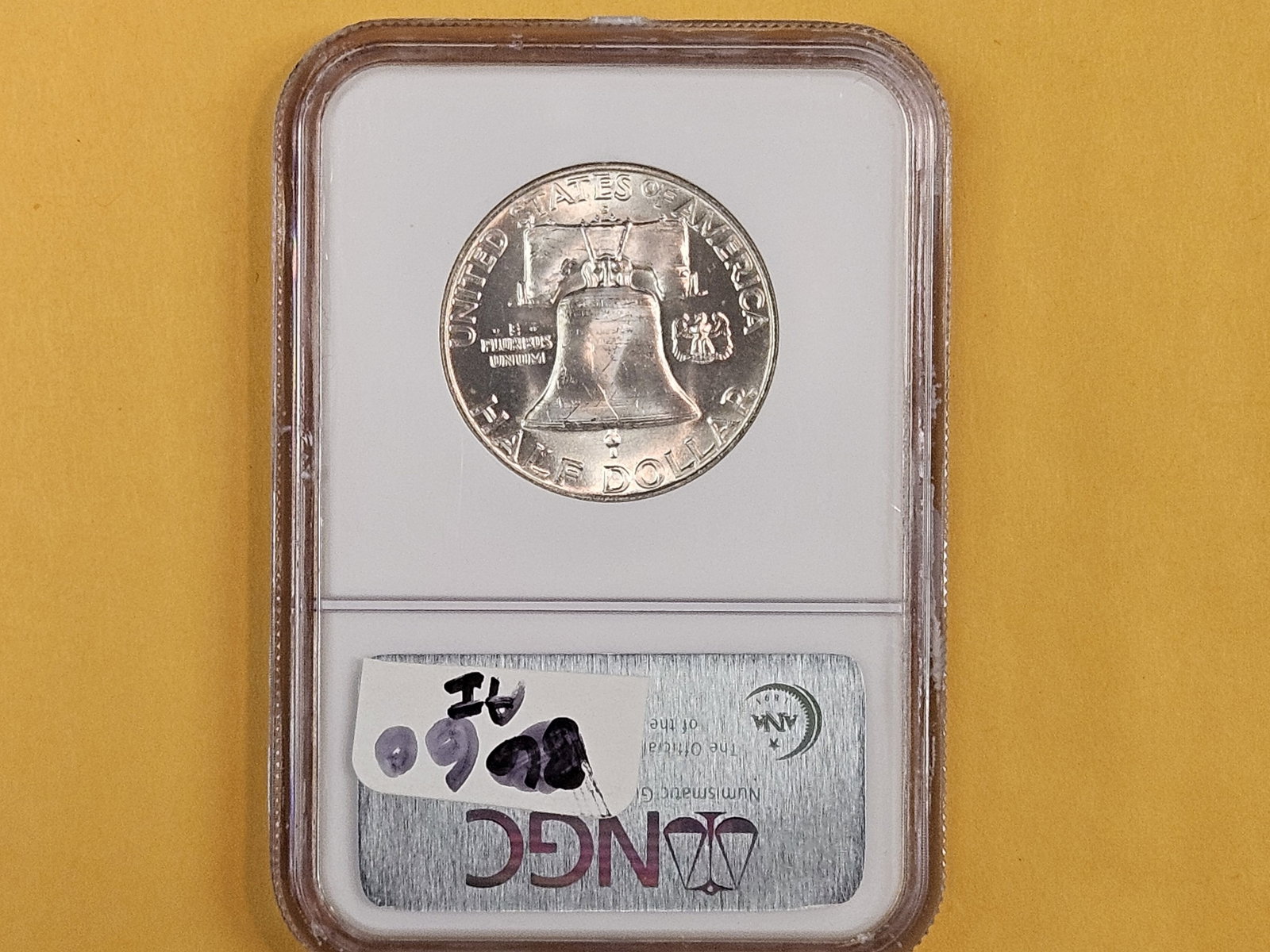 GEM! NGC 1959-D Franklin silver Half Dollar in Mint State 65 - 3