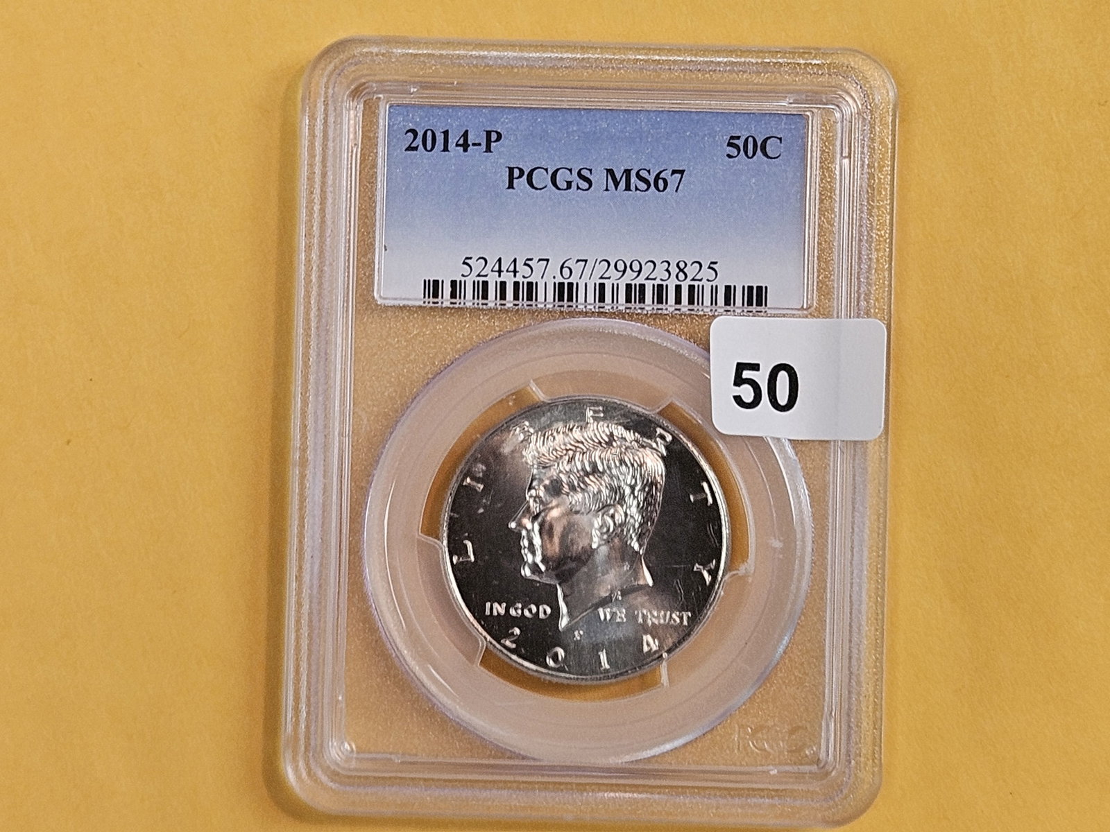 Superb GEM! PCGS 2014-P Kenned Half Dollar in Mint State 67 - 2