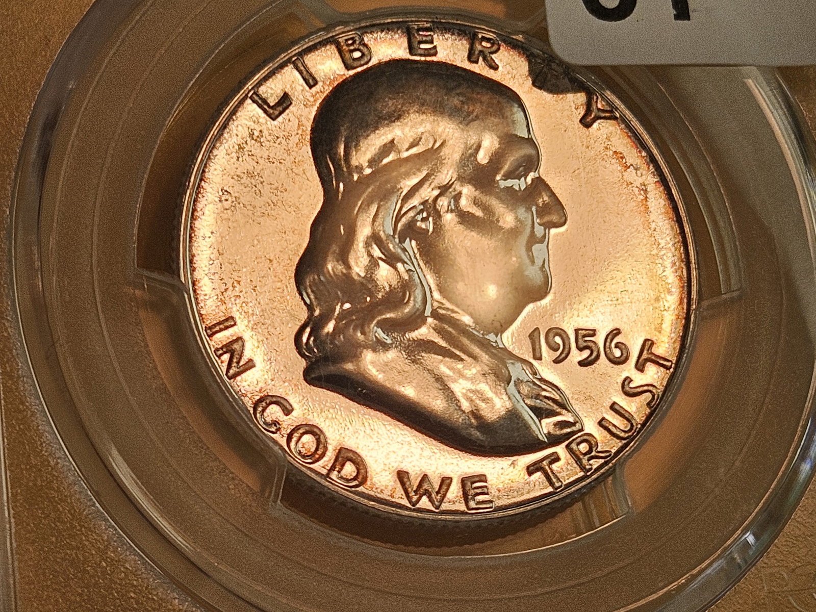 GEM! PCGS 1956 Franklin silver Half Dollar in Proof 66 - 3