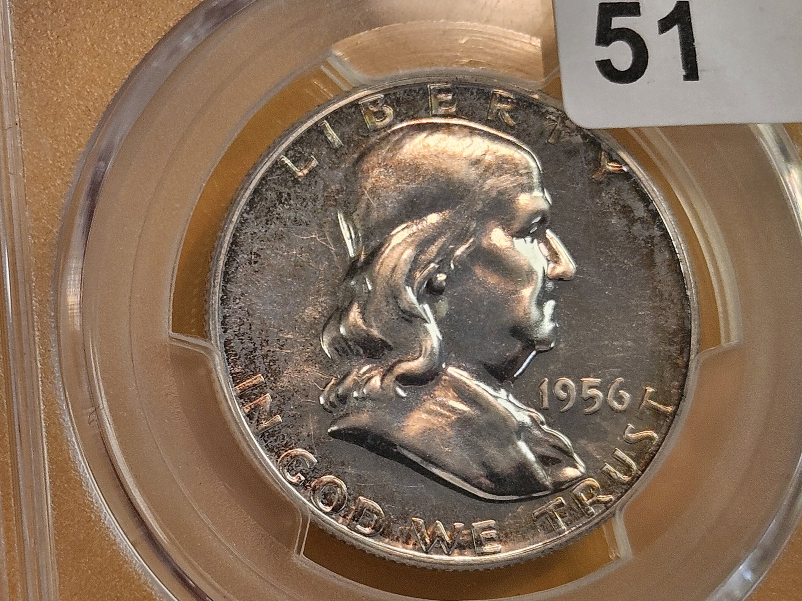 GEM! PCGS 1956 Franklin silver Half Dollar in Proof 66 - 4