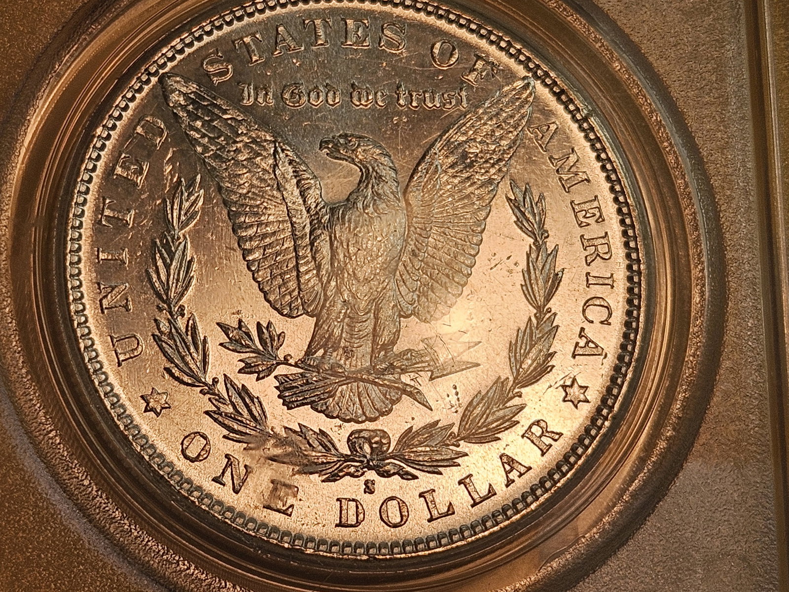PCGS 1881-S Morgan Dollar in Mint State 62 - 7