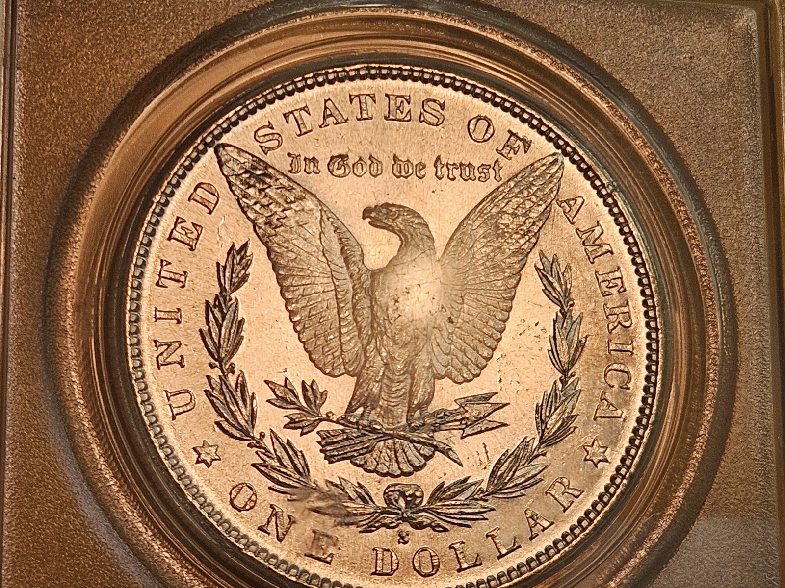 PCGS 1881-S Morgan Dollar in Mint State 62 - 8