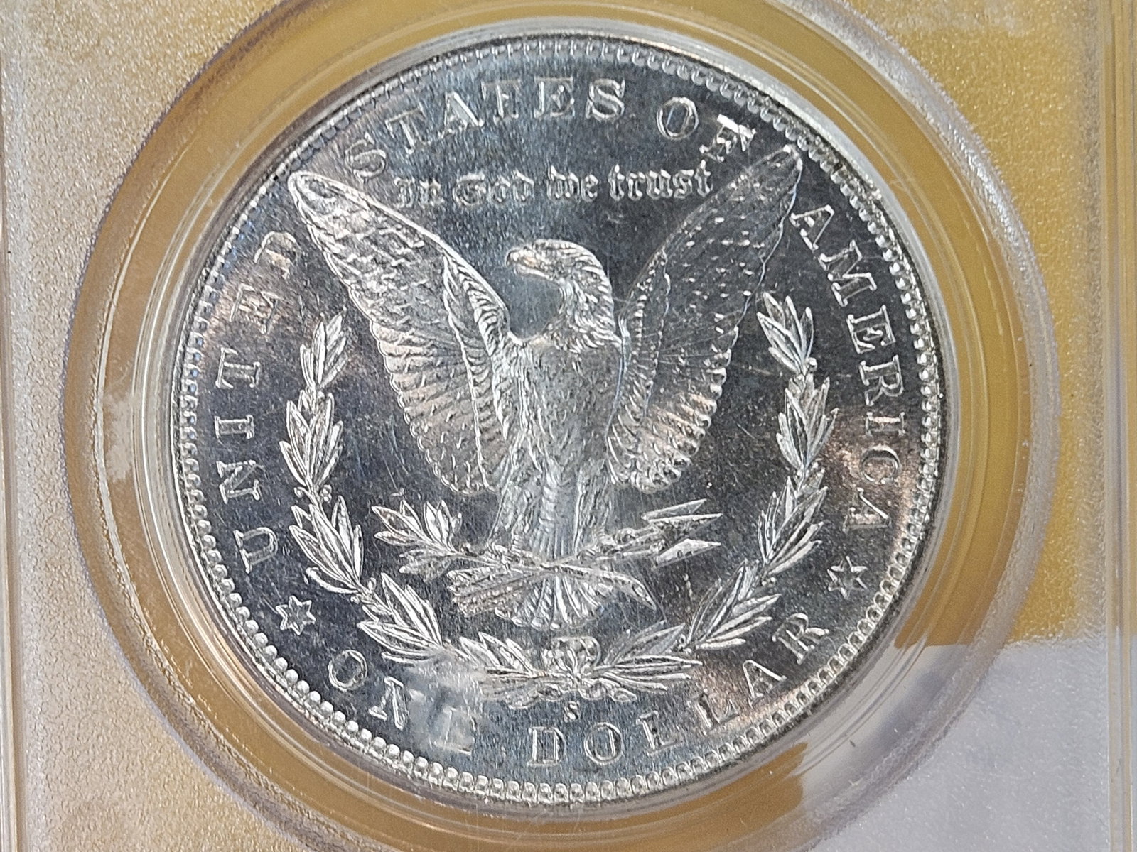 PCGS 1881-S Morgan Dollar in Mint State 62 - 9