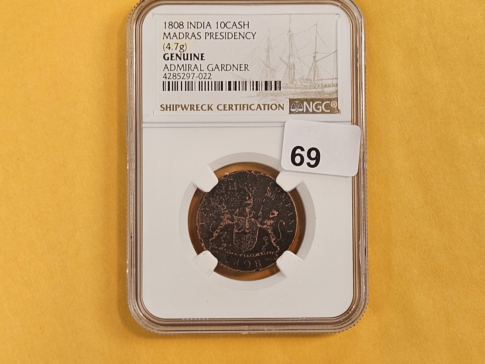 NGC 1808 East India Company 10 cash - 2