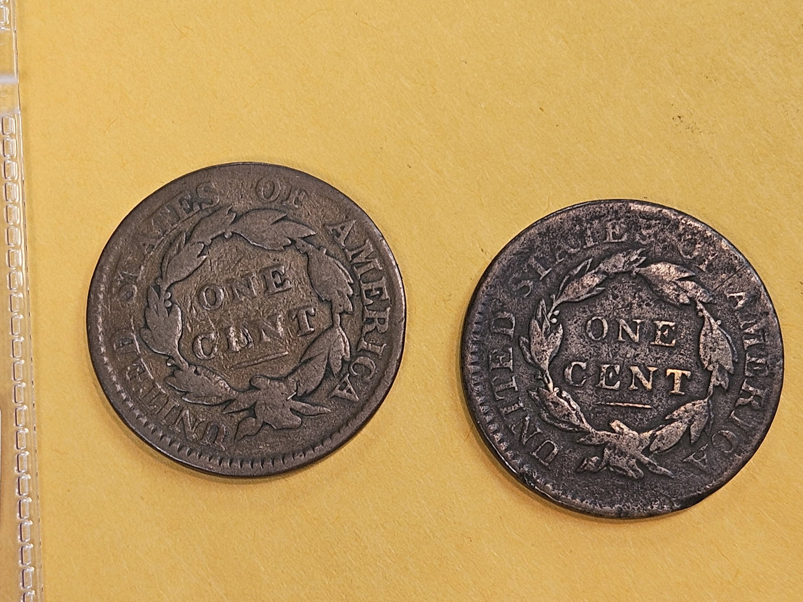 1816 and 1817 Coronet Head Large Cents - 3