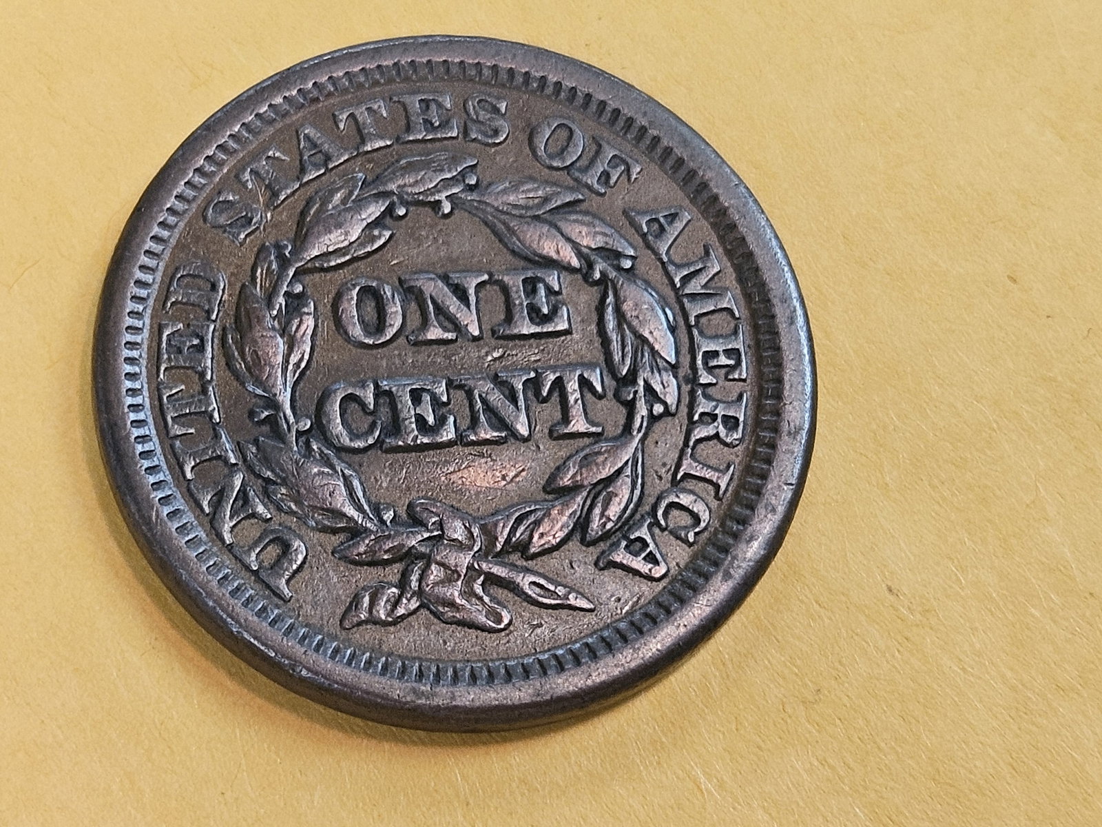 1848 Braided hair Large cent in Extra Fine plus - 4