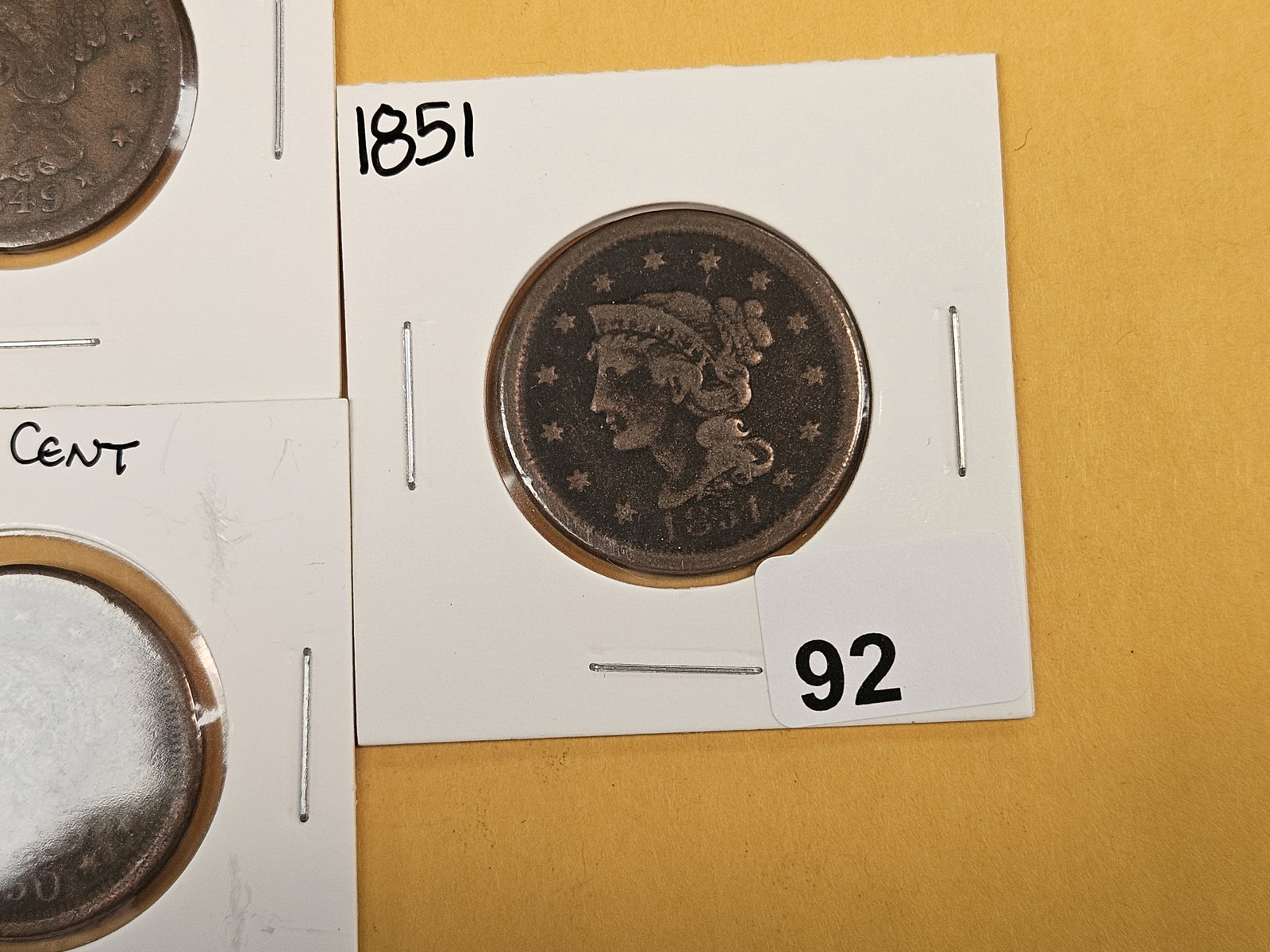Five Braided hair Large Cents - 4