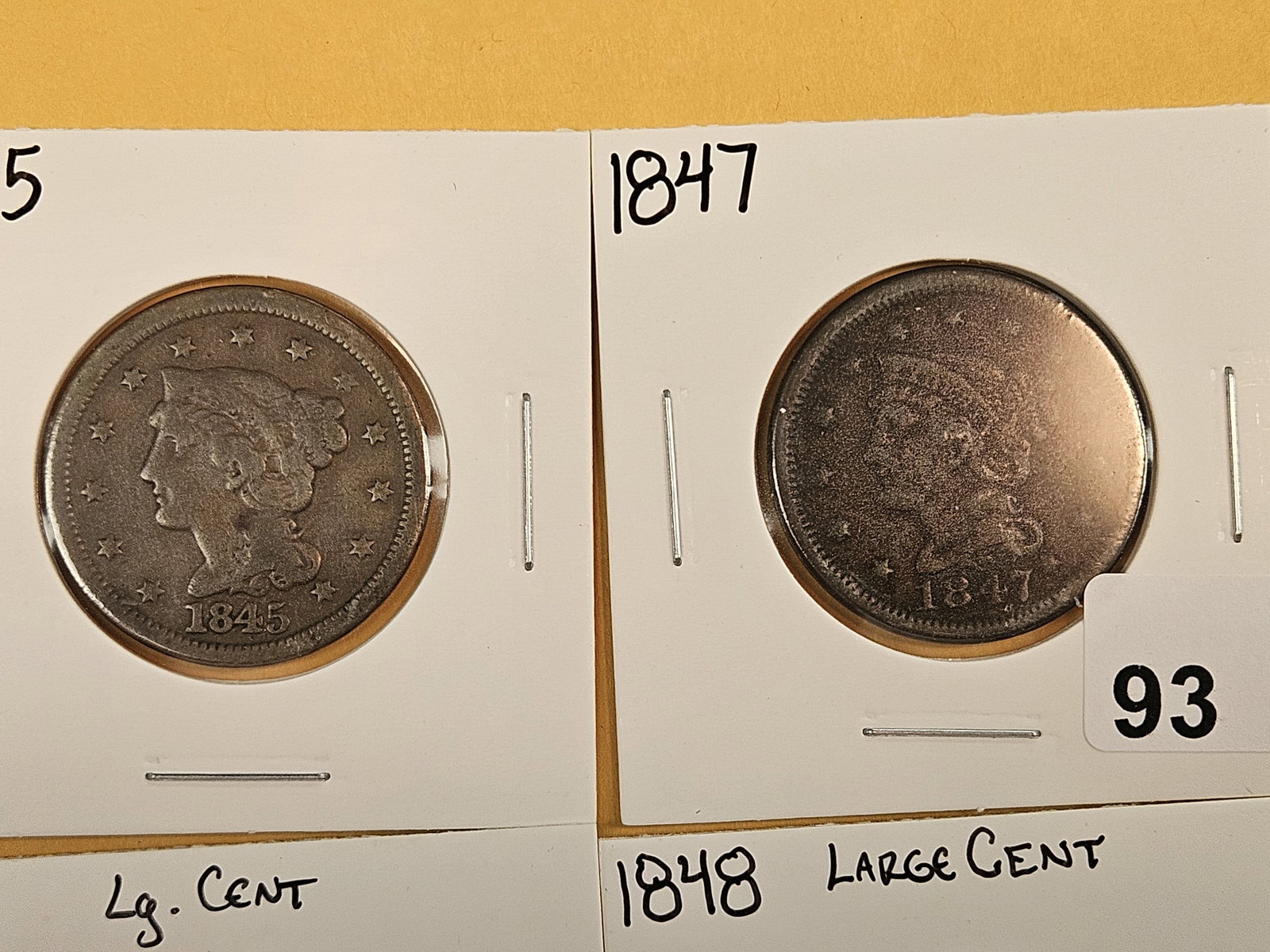 Five Braided hair Large Cents - 2