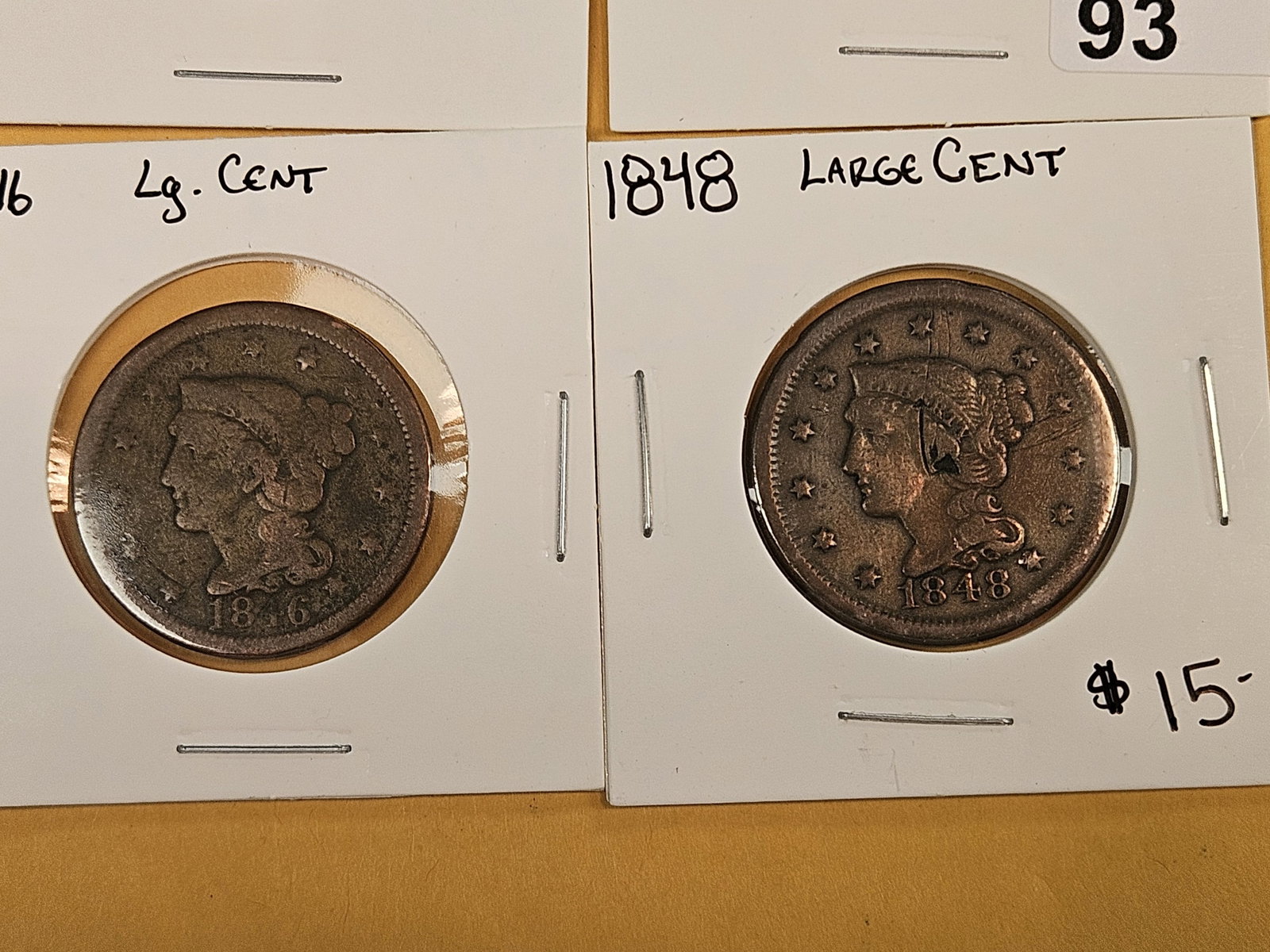 Five Braided hair Large Cents - 3