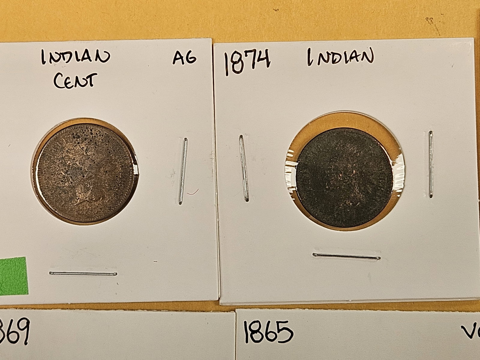 Eight mixed better date or Semi-key Indian Cents - 2