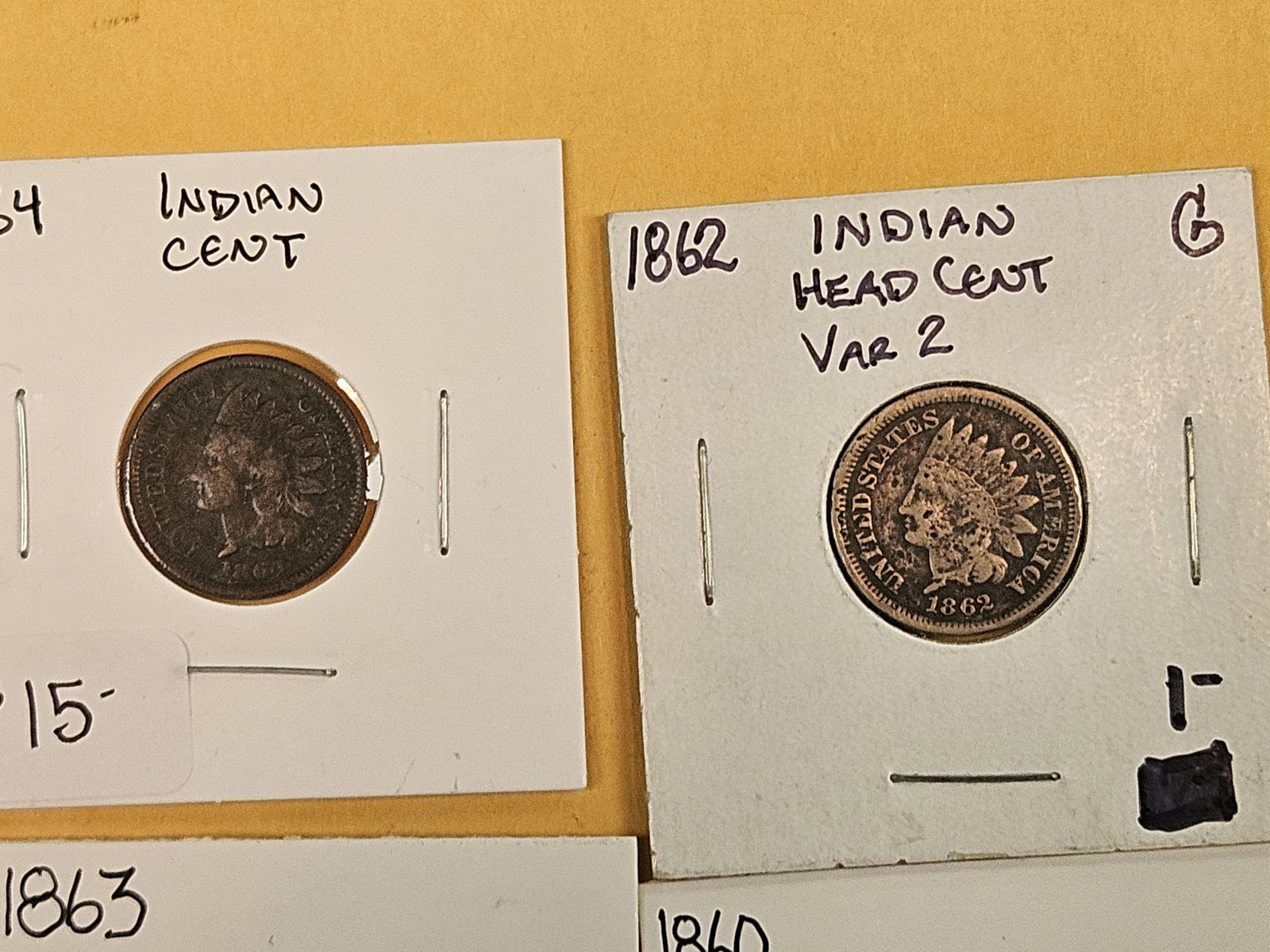 Eight mixed better date or Semi-key Indian Cents - 3